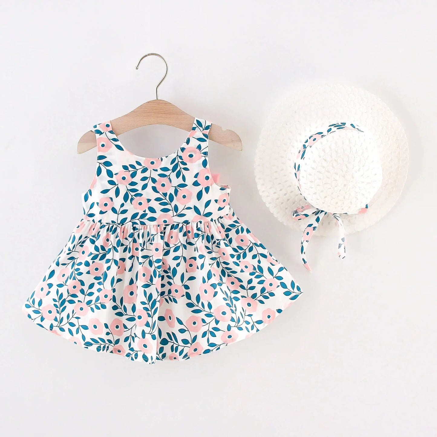 Toddler Summer Bow Dress Set