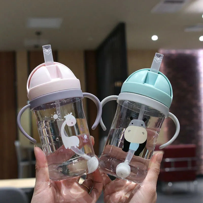 350ml Kids Straw Bottle Feeding Bottle