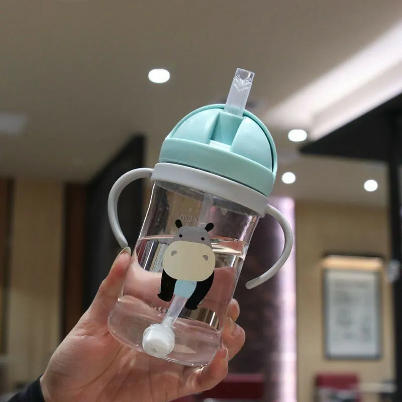 350ml Kids Straw Bottle Feeding Bottle