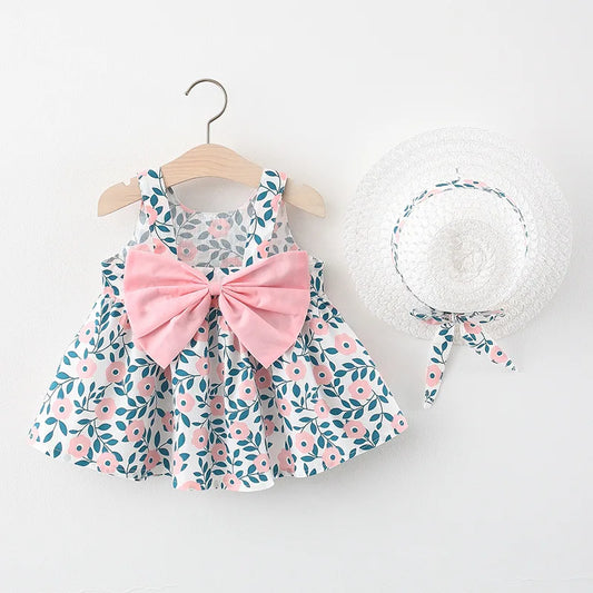 Toddler Summer Bow Dress Set