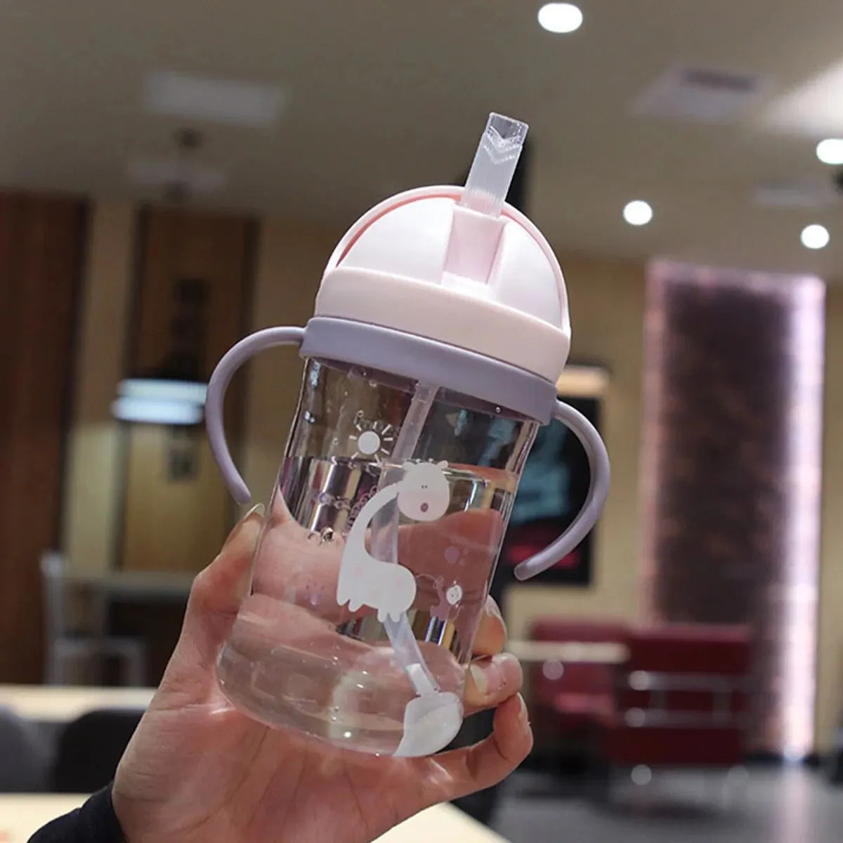 350ml Kids Straw Bottle Feeding Bottle