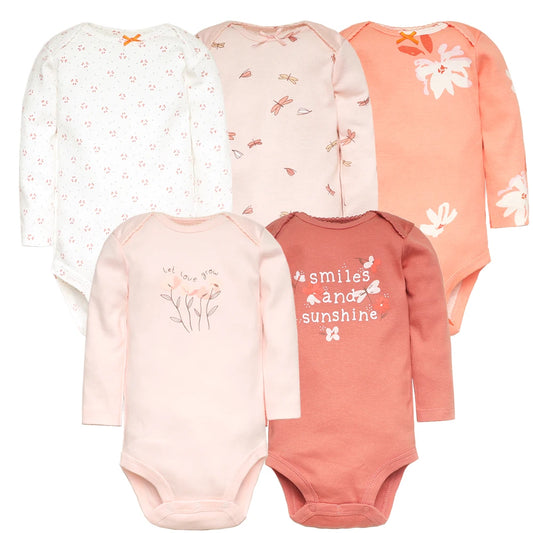 3-5 Soft Cotton Baby Bodysuits-Onesies