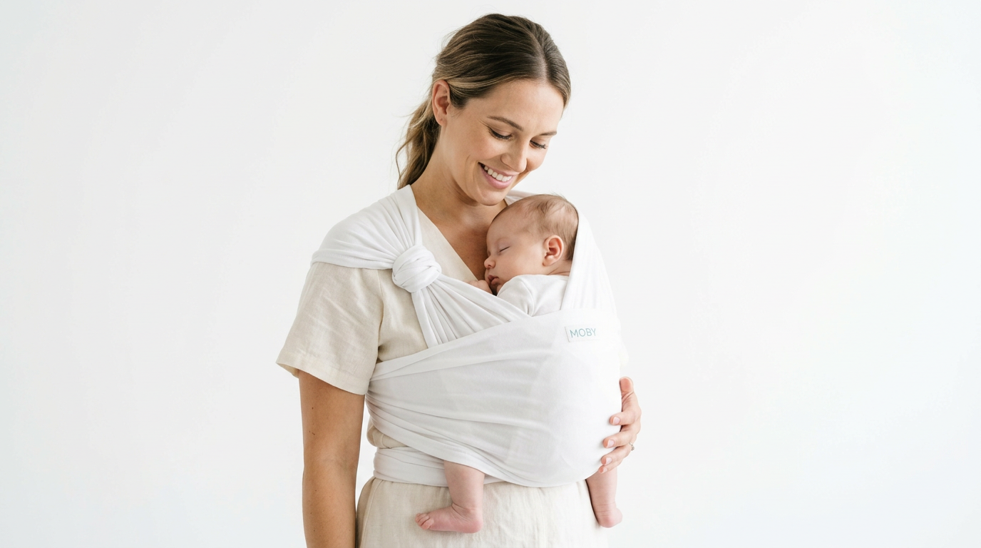 Moby 經典嬰兒背巾 - 彈力棉